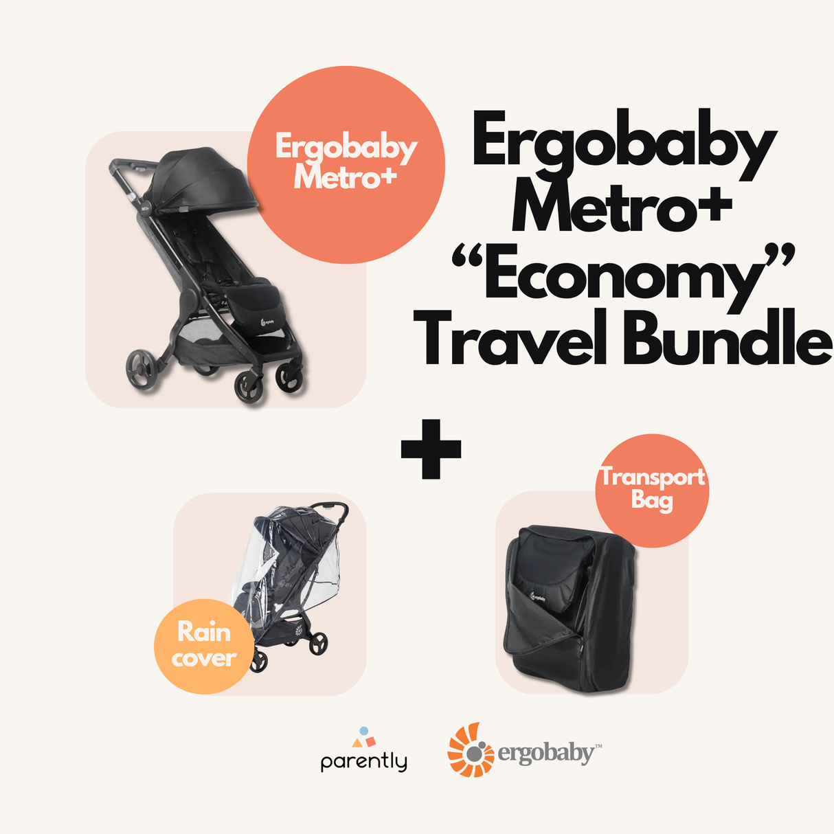 Ergobaby Metro+ Economy Travel Bundle