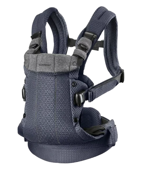 Bärsele från BabyBjörn i modellen Harmony Mesh 3D och färgen antracitgrå