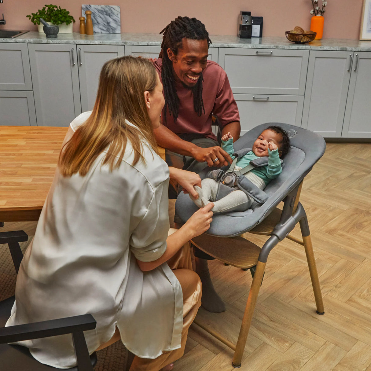 Bugaboo Giraffe-set för nyfödd fäst på Bugaboo Giraffe-stolen