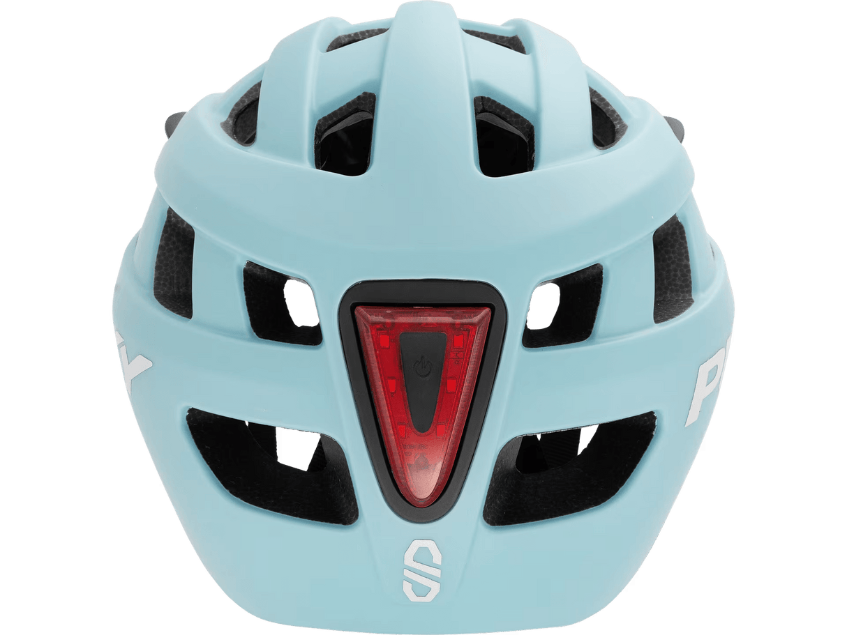 Puky hjälm S cykelhjälm för barn i retroblå med avtagbar baklampa