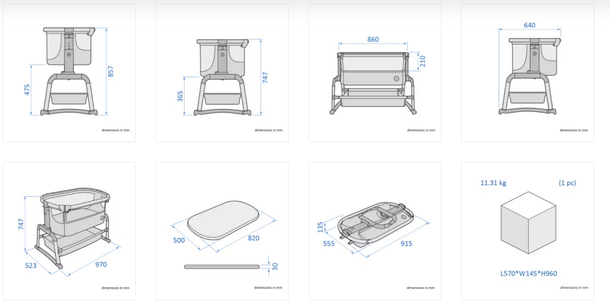Maxi-Cosi Iora Air Bedside Crib