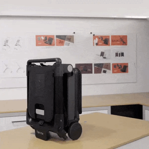 Watch how the TernX Carry-On Luggage effortlessly transforms from a compact suitcase to a fully functional stroller in seconds