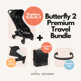 Butterfly 2 Premium Travel Bundle – Bugaboo Butterfly 2, rain cover, bygel and transport bag