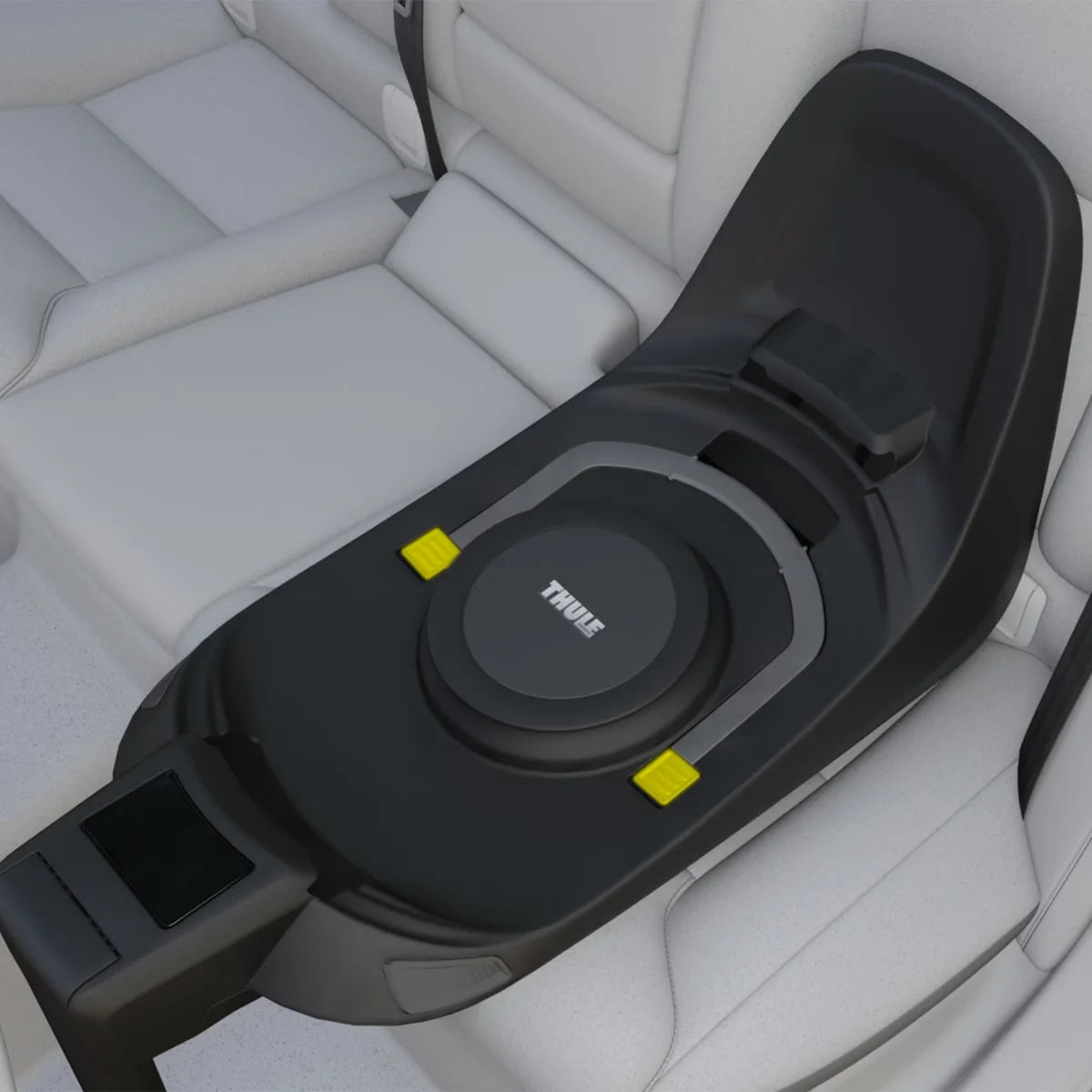 Hyr Thule Alfi ISOFIX-bas av Parently för säker montering av bilbarnstol och babyskydd