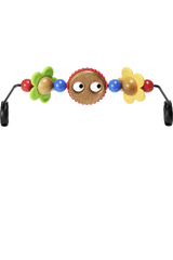 En flerfärgd variant av BabyBjörn Leksak till Babysitter "Busiga ögon"