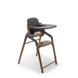 Bugaboo Giraffe-matstol med grå bricka monterad