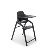 Bugaboo Giraffe-matstol med svart bricka monterad