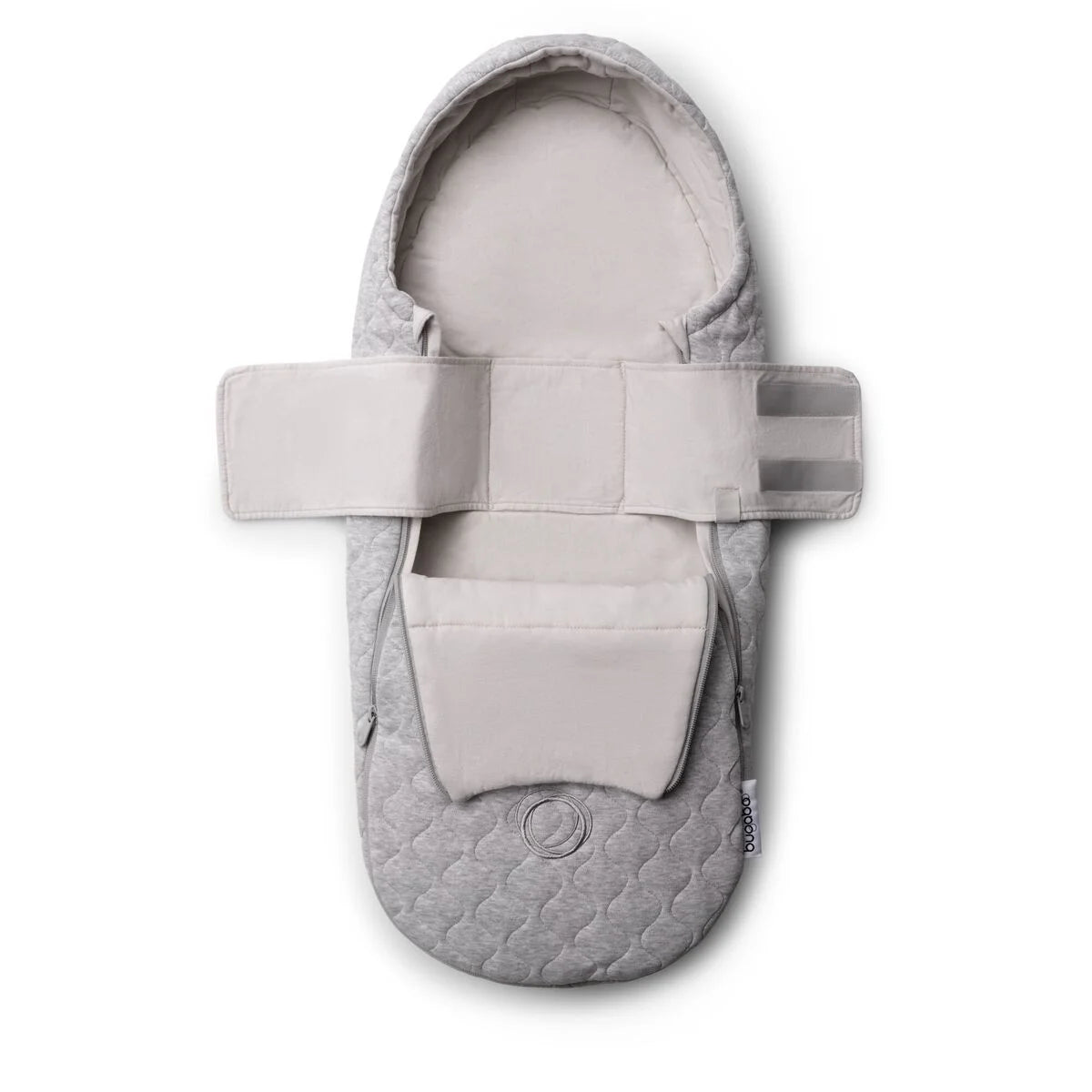 Hyr Bugaboo Newborn Inlay grå åkpåse hos Parently