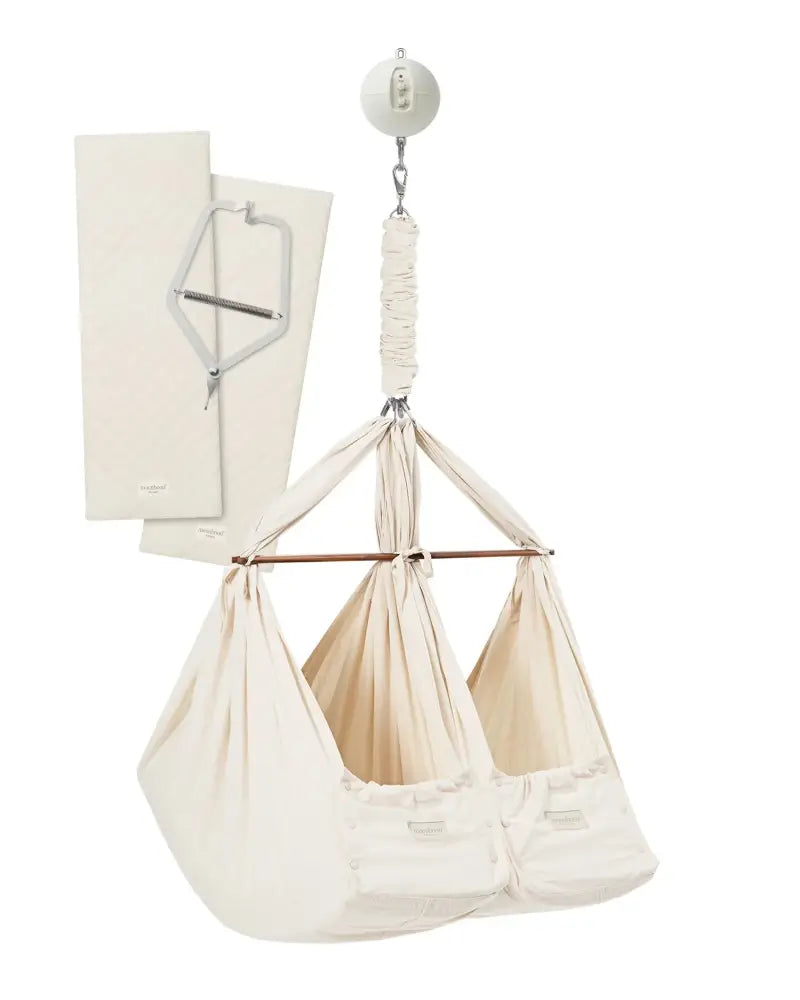 Moonboon Classic Hängvagga Bundles - Tvillinghängvagga 6 + Månader / Dörrklämma Original Hängvaggor