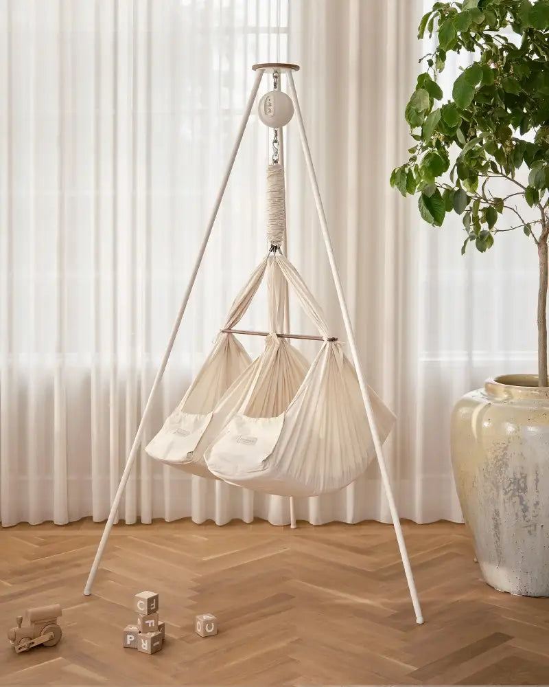 Moonboon Classic Hängvagga Bundles - Tvillinghängvagga 6 + Månader / Stativ Original Hängvaggor