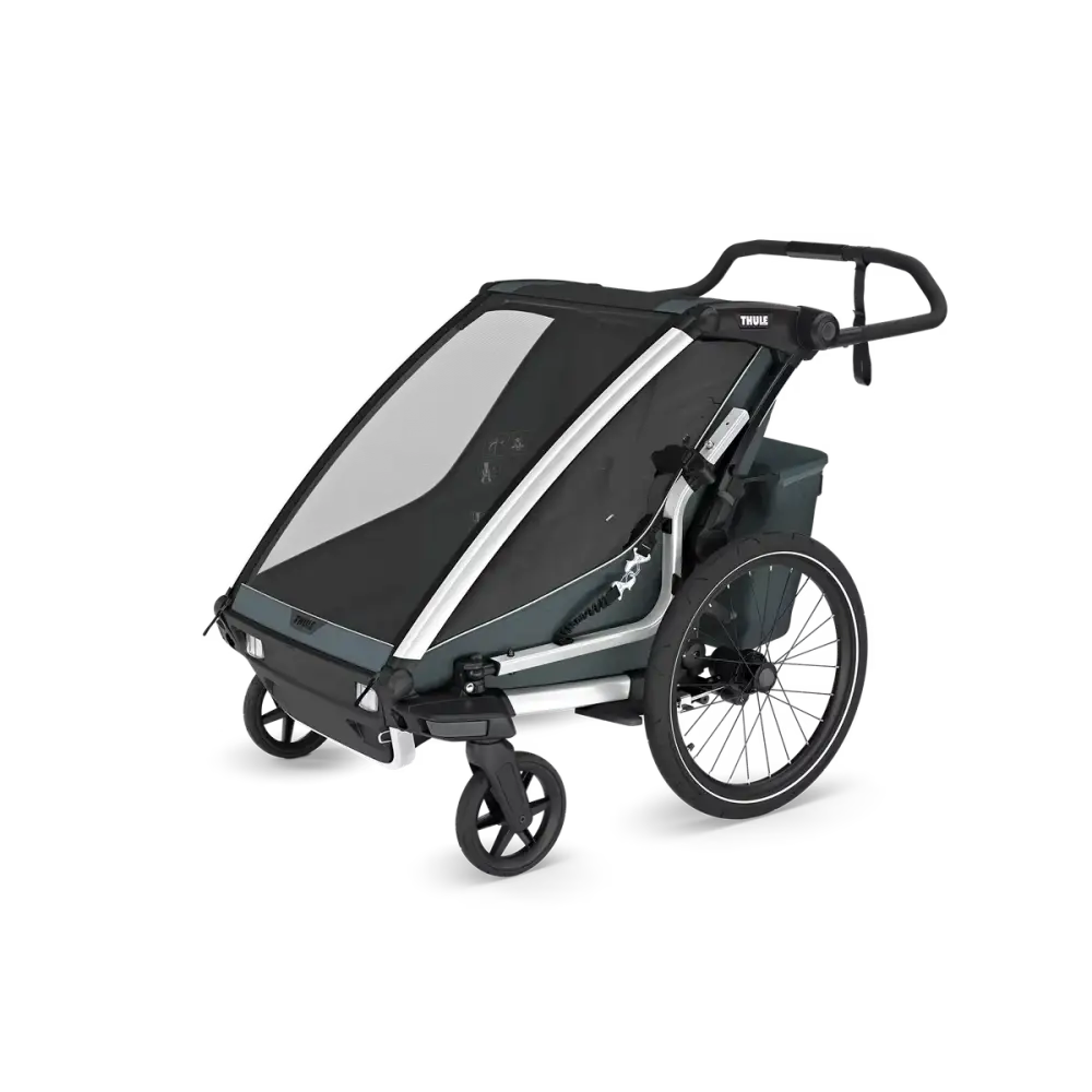 Hyr Thule Chariot Cross 2 Dubbel av Parently - multisportcykelvagnen för 2 barn