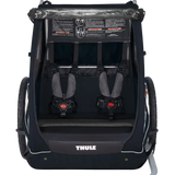 Thule Coaster XT Dubbel Cykelvagn i svart med plats för 2 barn