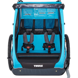 Thule Coaster XT Dubbel Cykelvagn i blå med plats för 2 barn