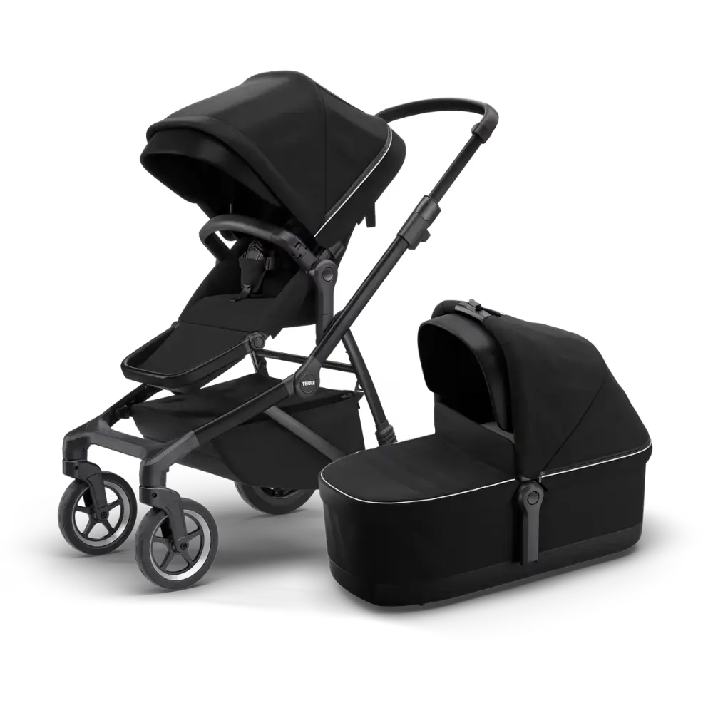 Thule Sleek Sittvagn Pre-Loved / Nyfödd (Midnatt Svart) 12 + Månader Barnvagnar